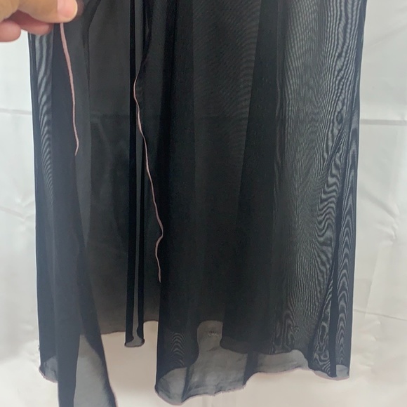 Popsi Lingerie Babydoll Black And Pink Lace Sz XL - Picture 3 of 12